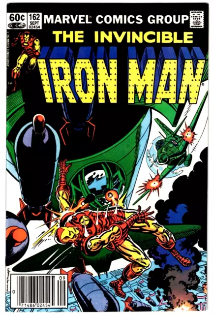 IRON MAN #162 (VG/FN) 1st & Only Appearance of TATTOO! Newsstand Marvel 1982