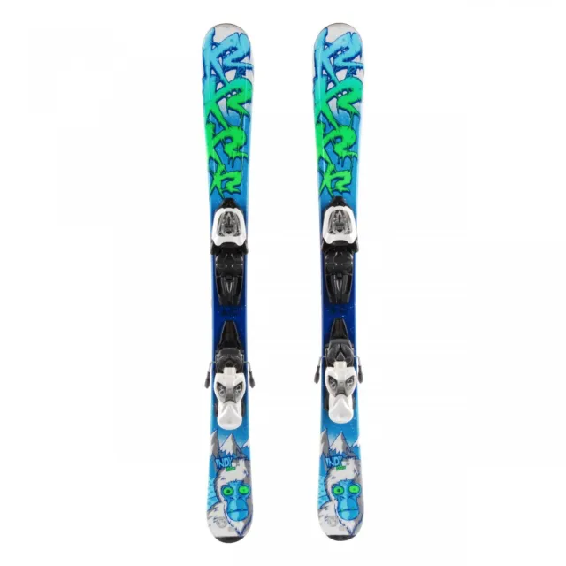 Ski occasion junior K2 Indy Yeti + fixations - Qualité A 100 cm