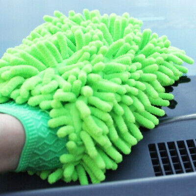 1 pieza / 16 * 22 cm de limpieza del hogar Mitt lavado de autos toalla esponja guante sin rayas