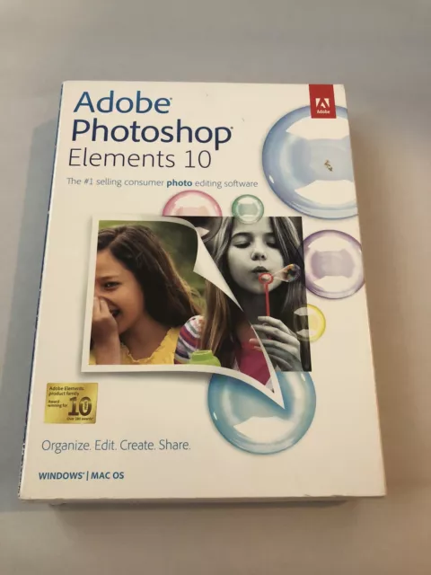 Adobe Photoshop Elements 10 Photo Editing  w/ Adobe Photoshop Light room 4