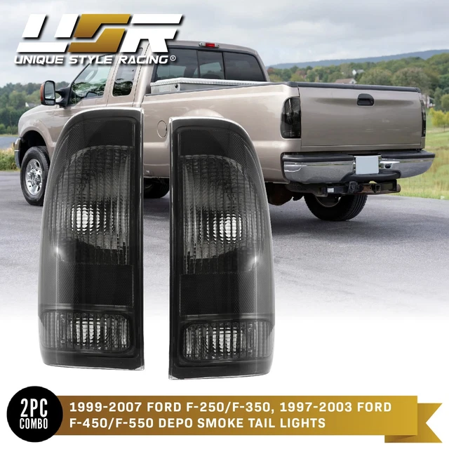 LED Built-In" 1997-2003 Ford F150 F250 Superduty NEON TUBE Tail Lights Assembly - Foto 13