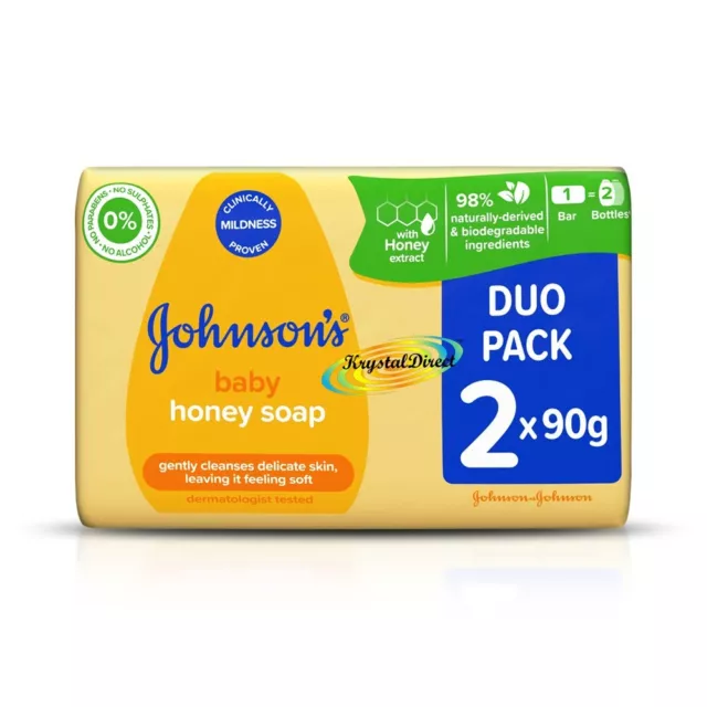 Johnsons Baby Gentle Honey Soap Duo Pack 2x90g
