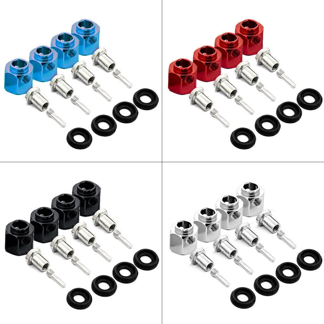 4Pcs 10mm Wheel Hex Hub Adapter Fit For 1/10 RC Traxxas TRX4 Crawler Car NEW