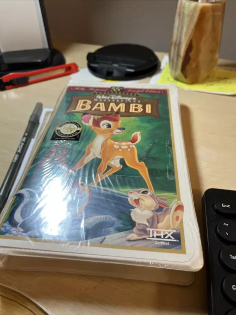 New Walt Disneys Masterpiece  Bambi 55Th Limited Edition Still Sealed! Vhs #9505