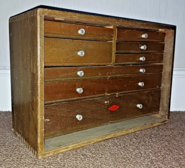 vintage neslein engineers tool chest, drawers