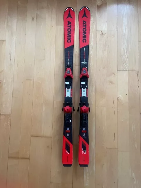 Skiset Atomic Redster J2 Ski 140cm Kinderski incl. Skistöcke Leki 100cm