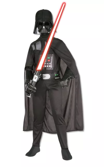 Star Wars Darth Vader Maske +Umhang + Overall Kostüm Kinder Jungen Rubies Gr 104