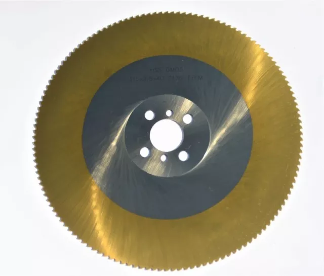 315mm x 2.5 x 40 -  200 Teeth  Cold Saw Blade - HSS DMo5 - TiN Coated - New