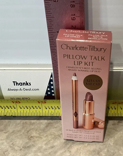 Kit de labios de almohada Charlotte Tilbury en lápiz labial y revestimiento intenso de larga duración
