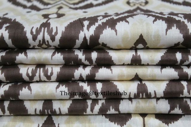 Indien Ikat Course Couture Fabrication de Robes Tissu Coton Main Bloc Imprimé