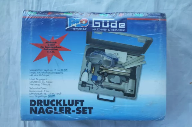 Güde Druckluft-Nagler-Set 15-30 mm Nägel-Set DruckluftNagler