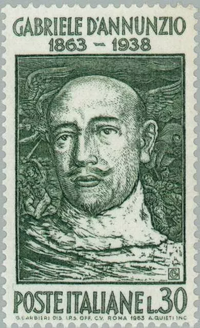 ITALY -1963- Gabriele D'Annunzio, Poet & Politician (1863-1938) - MNH Stamp #870