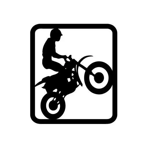 Mountain Bike Fly Here Sign - Vinyl Decal Sticker for Wall, Car, iPhone, iPad