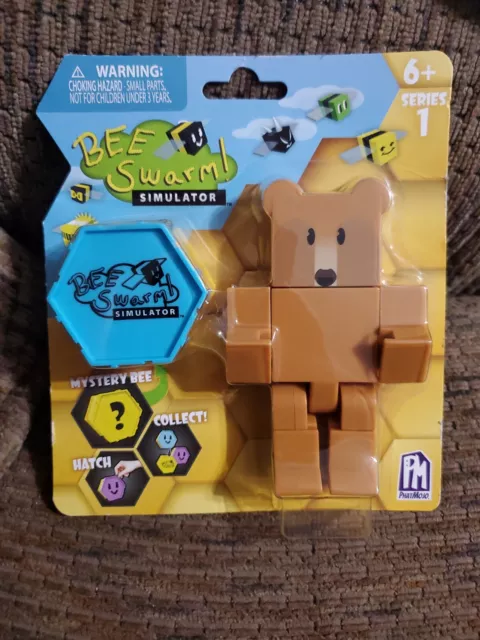 BEE SWARM SIMULATOR Brown Bear Figure & Mystery Honeycomb ROBLOX 2022