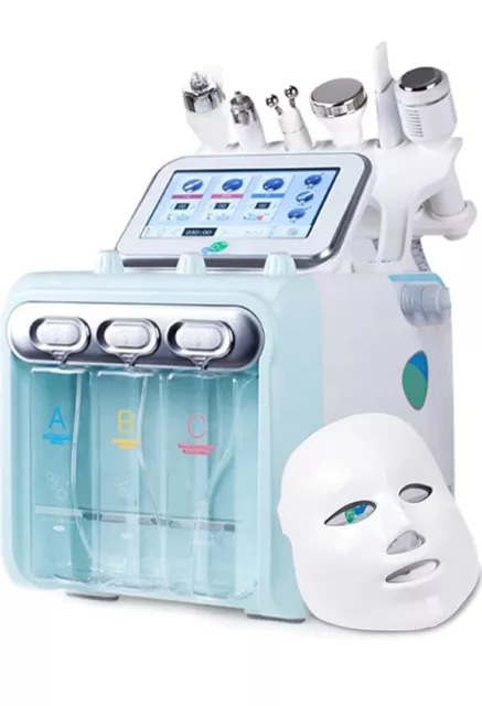 Bruun Hydrogen Oxygen Facial Machine 7 In 1 Hydra Face Care Device