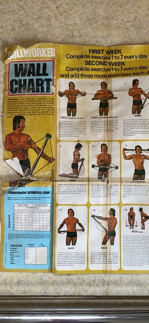 ORIGINAL VINTAGE 1970S Bullworker With Original Wall Chart Poster £20. ...