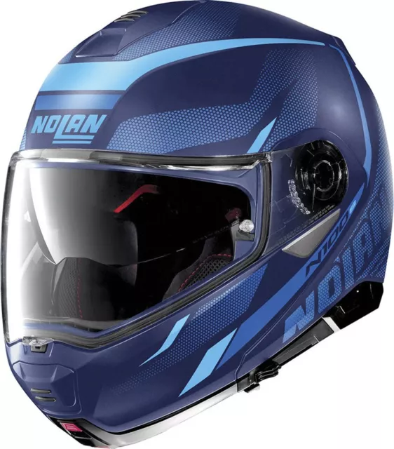 Helm Helmet Modular N100-5 Lumière n-Com Blau Imperial NOLAN Size XXXL