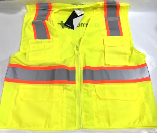 Kishigo 1163 Safety Vests ANSI/ISEA 107-2015 Large (Box of 45) (Branded ARAMARK)