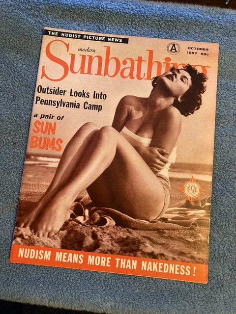 RARE VINTAGE OCTOBER 1957 Modern Sunbathing Magazine k 16 57 