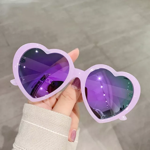 Gafas de sol polarizadas en forma de corazón para mujer encantadoras retro lindas gafas de niña UV400 3