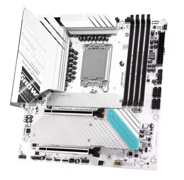 JGINYUE B760M SNOW Dream Motherboard INTEL LGA 1700 DDR4 Dual Memory M ...