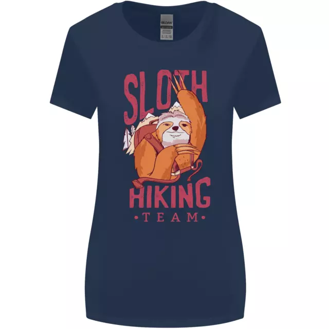 Maglietta da donna taglio più largo Sloth Hiking Team Trekking Rambling Funny 3