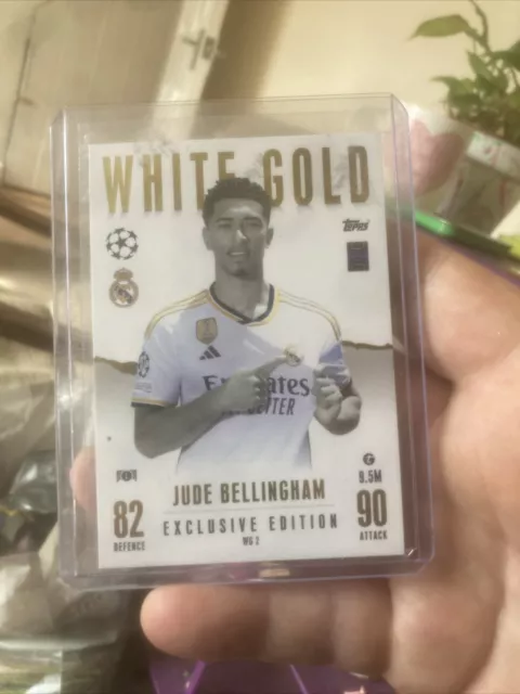 Match Attax 2023/24 23/24 Jude Bellingham White Gold Exclusive Edition No Wg2