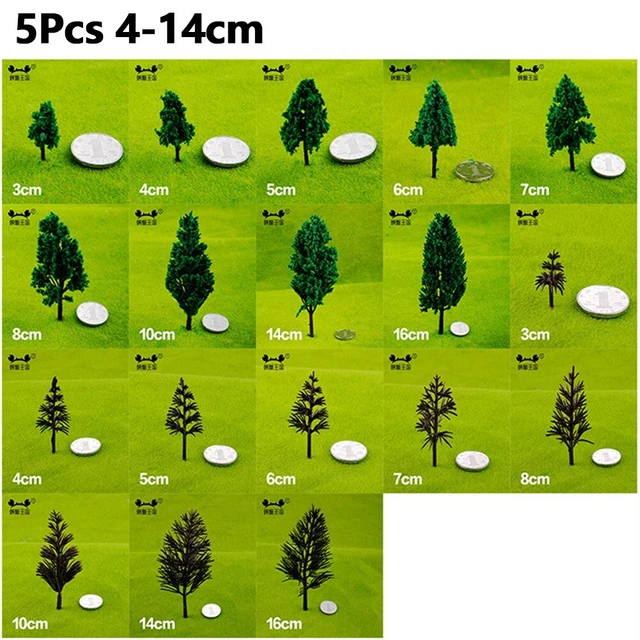 20 PIÈCES 1501400 arbres modèles verts pour aménagement de paysage