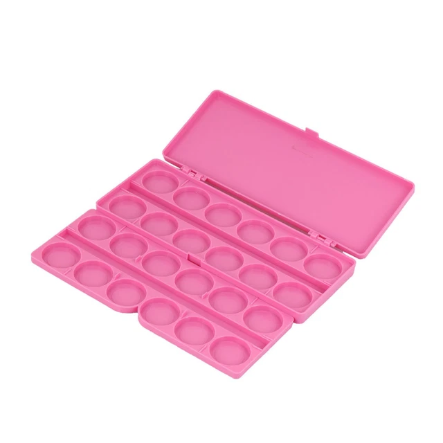 Vassoio colorato tavolozza pieghevole vernice plastica accessori nailart colore a olio piastra pittura