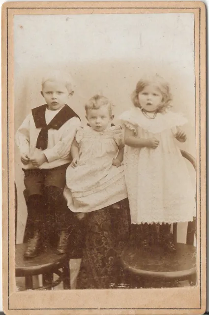 CAB photo Niedliche kleine Kinder - Charlottenburg 1890er