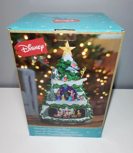DISNEY ANIMATED CHRISTMAS Tree with Music LED Lights, 8 Classic Holiday