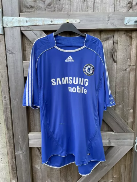 2006/2008 Adidas Chelsea Football Club Heim Fußball Shirt Größe 5XL XXXXXL Herren