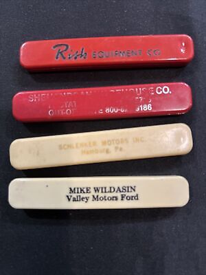 Lot Of 4 -Vintage Advertising Sliding Pocket Knives As Pictured # 26