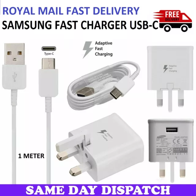 Fast Charger Plug USB-C Lead Cable For Samsung Galaxy A20 A30 A30s 2019