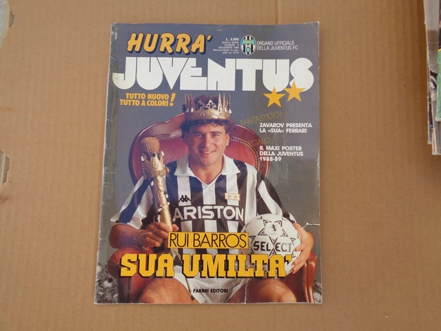 Photo Rui Barros Hurá Juventus – Avec Autographe – Carte De Collection