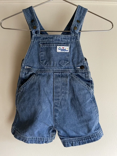 McDonald Kids Unisex Overalls Size 4T  Blue Jeans  Shorts Pants EUC