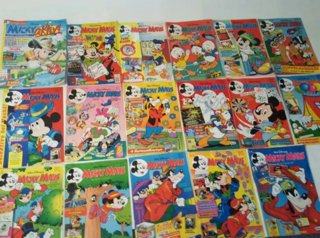 Walt Disneys Micky Maus, Mickey Mouse, Comic, Jahrgang 1988 - 1995 Konvolut
