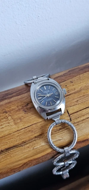 Montre Vintage Elvia à Quartz - Occasion - Pour Femme - Style Rétro