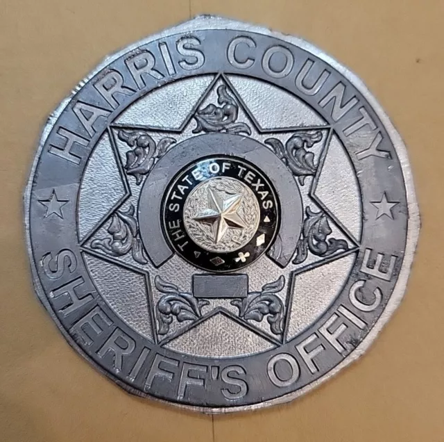 Obsolete Harris County Texas Sheriff's Badge Pre Production Sample Prototype