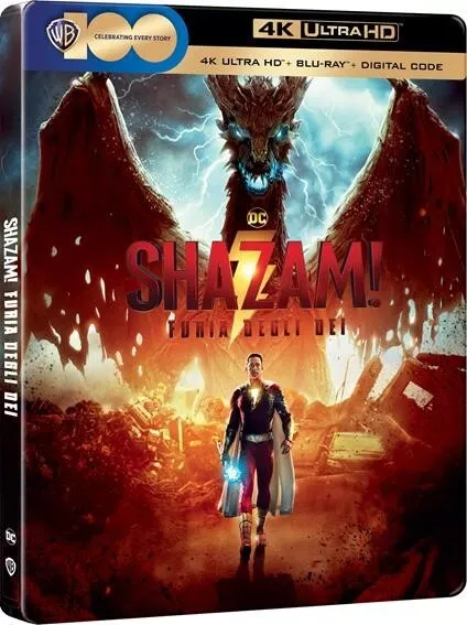 Shazam ! 2 - Furia Des 4K Ultra- HD (2023) 2 blu ray Steelbook