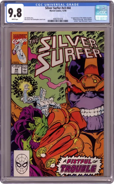 Silver Surfer #44 CGC 9.8 1990 4060761018 1st app. Infinity Gauntlet