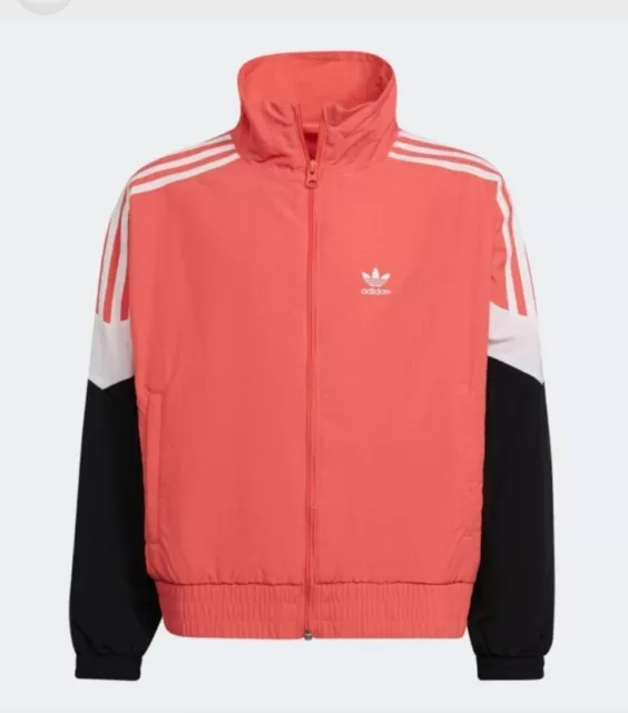 Adidas Junior Girls Boys Woven Track Top Tracksuit Jacket