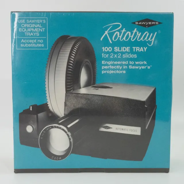 Sawyer's Rototray Rotary Projector Slide Tray 100 2x2 Sealed New