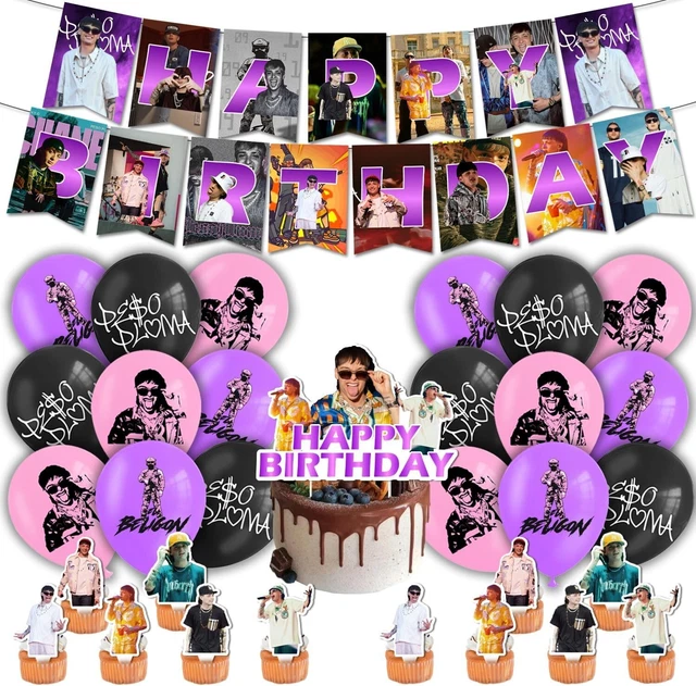 PESO PLUMA PARTY Decorations for Fans,Rapper Singer Themed Party