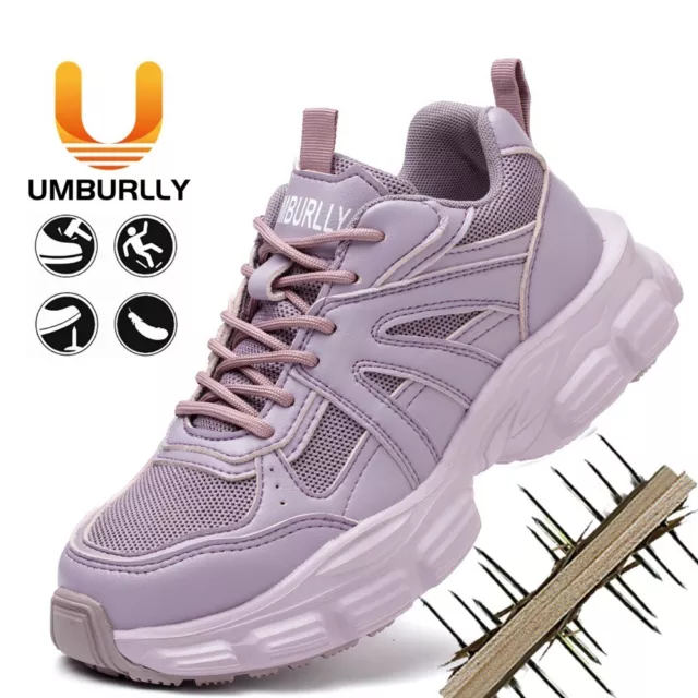 Womens Ladies Lightweight Safety Shoes Steel Toe Cap Work Trainers Hiking Boot