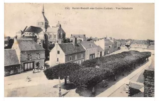 Cpa 45 Saint Benoit Sur Loire Vue Generale