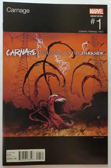 Carnage 1 (2015) Ariel Olivetti Marvel Hip-Hop Variant Cover Gerry Conway Script