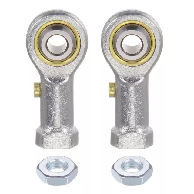 2pcs PHSB3 Female Rod End 3/16" Bore and #10-32 Right Hand Thread with Jam Nut