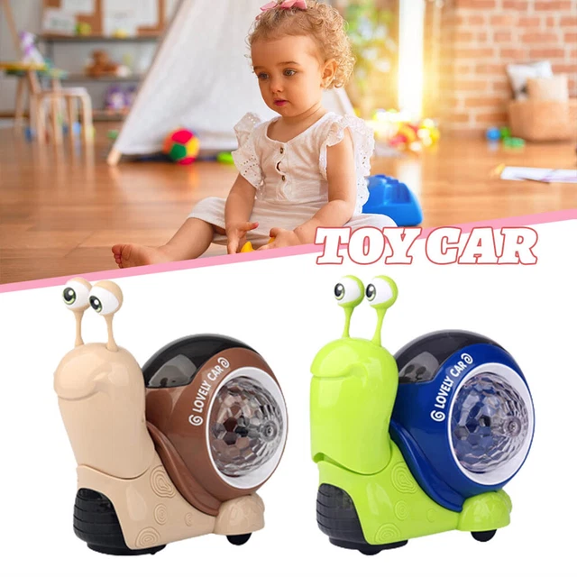 Electric Music Animal Snail Baby Toy LED Light Up Kids Toddler Interactive Toys