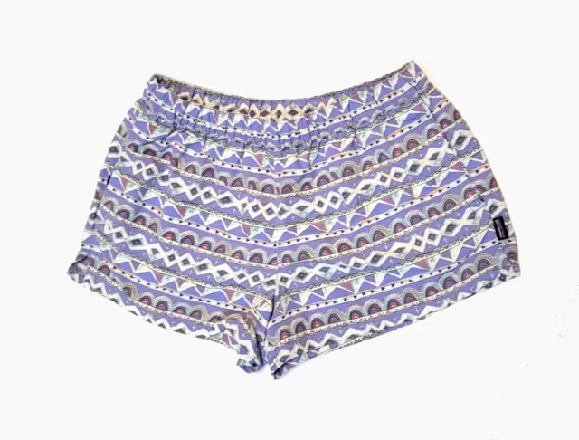 Patagonia Barely Baggie Shorts Purple Aztec Print Style #57043 Size M